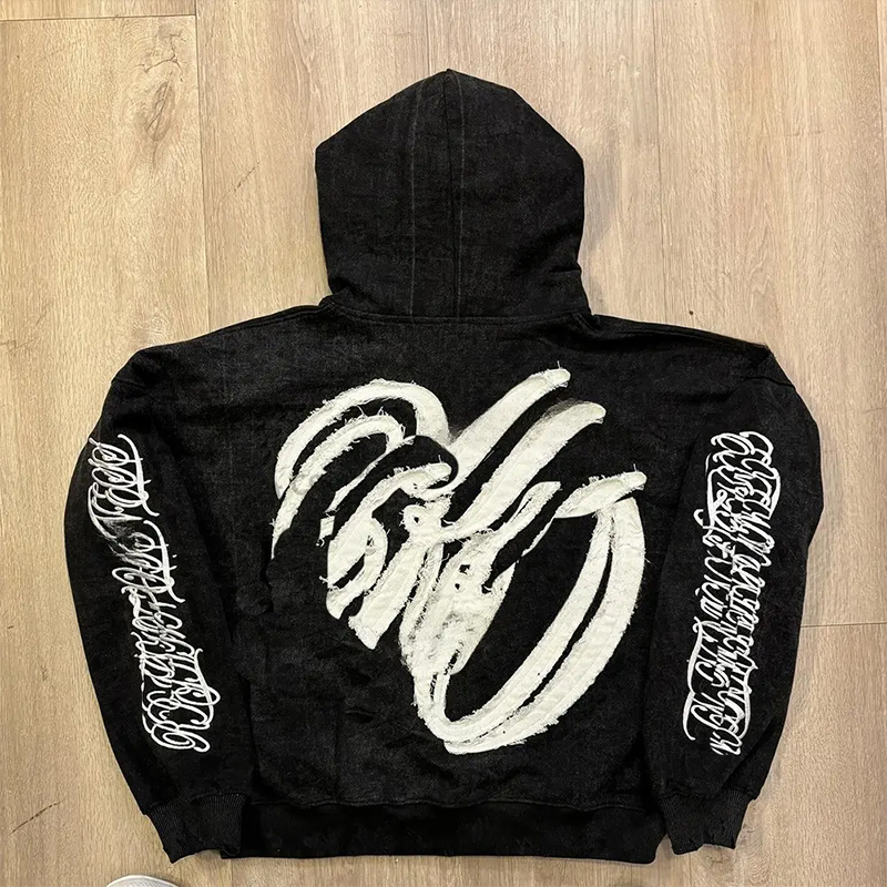 hongfeng specializes in custom hoodies print with unique and vibrant embroidery details.